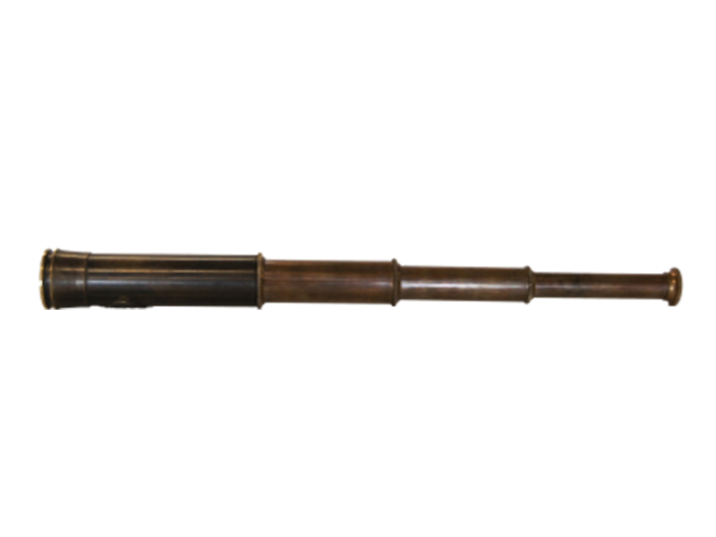 HANS VINTAGE BRASS TELESCOPE