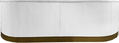 ARCUS RYANN 12' WHITE TAMBOUR BAR