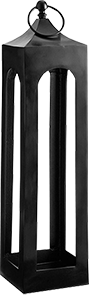 LACHLAN 36" BLACK IRON LANTERN