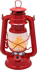 RUMEN 11" RED LED CAMPING LANTERN