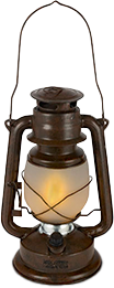 WILHELM 11" RUSTIC LED CAMPING LANTERN