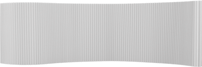 BELLOW WHITE CORRUGATED WALLS