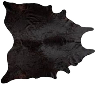 BYRON 7X7 BLACK HIDE RUG
