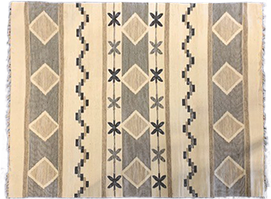 DAYNA 8X10 GREY PATTERN RUG
