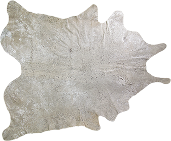 NINSUN 7X7 SILVER HIDE RUG