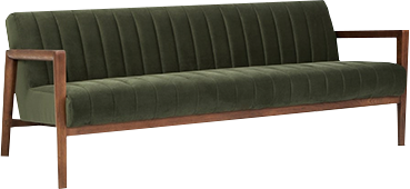 SYLVANUS GREEN & ASH SOFA