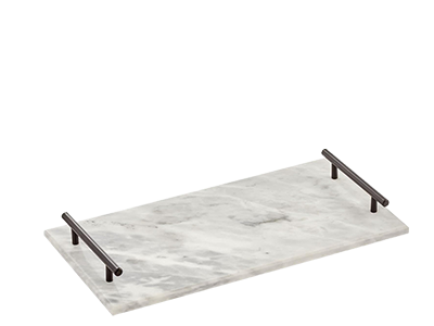 ALVINA GREY MARBLE TRAY
