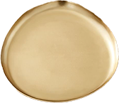 CALLUM 14" ROUND BRASS TRAY