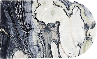 MELA GREEN + BLACK MARBLE TRAY