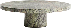 NYOMI GREEN MARBLE CAKE STAND