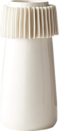 LINUS 12.25" WHITE PORCELAIN VASE