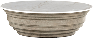 CALLOWAY WOOD + MARBLE COFFEE TABLE