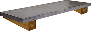 SLADE CONCRETE & WOOD COFFEE TABLE