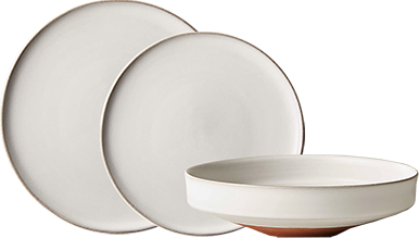 DOVER MATTE OYSTER PLATES & BOWL
