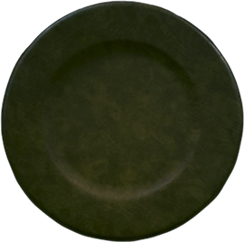 OLIVE 13" LEATHER CHARGER