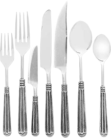 ANASTASIA ANTIQUE SILVER FLATWARE