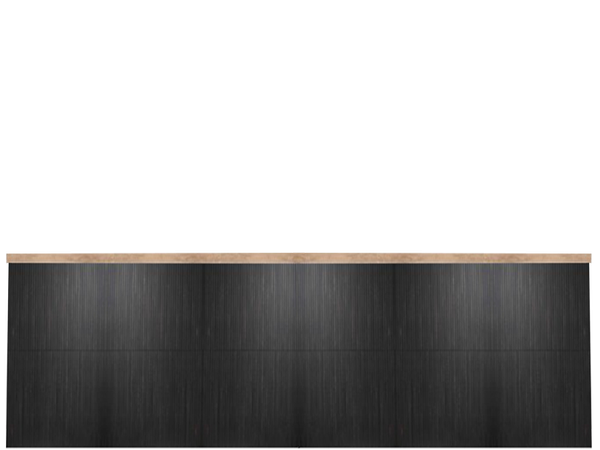 Monroe - Black Slat Tambour - Double 10'