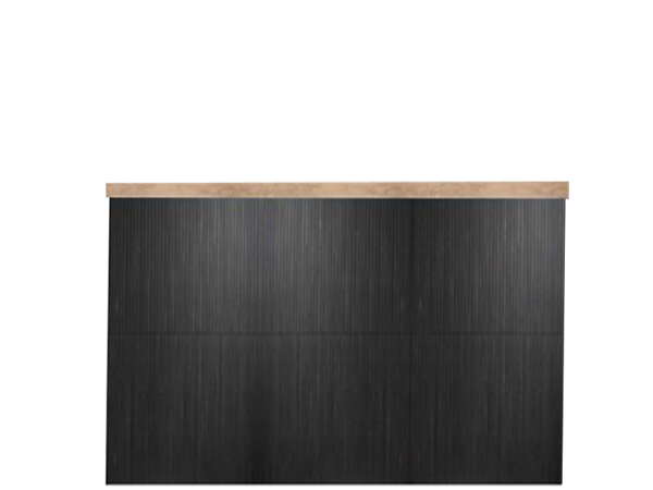 MONROE BLACK FLAT SLAT TAMBOUR BAR