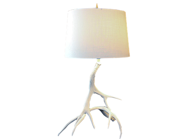 Frost White Antler Table Lamp