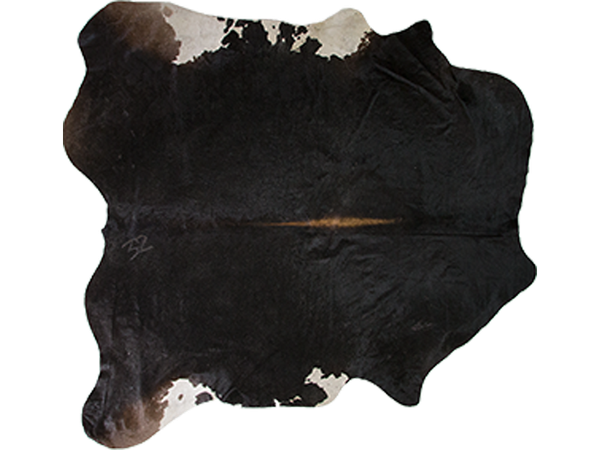 Byron 7x7 Black Hide Rug
