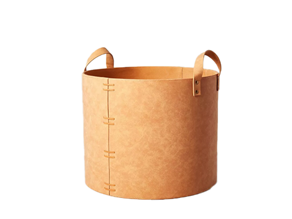 Shay Tan Leather Basket