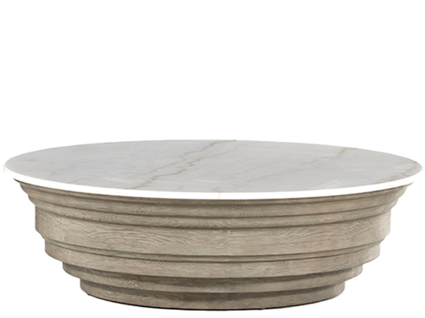 Calloway Wood + Marble Coffee Table