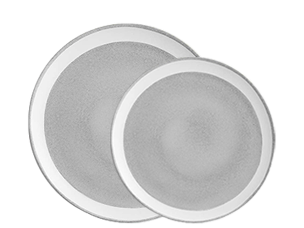 Bulan 8.5"  Grey Speckle Plate