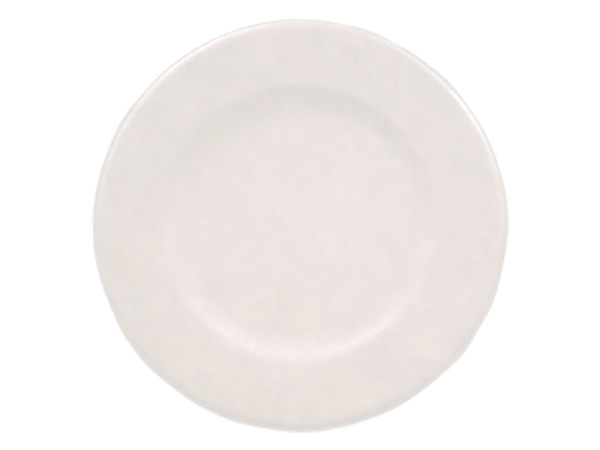 Dilani 13" Iridescent Ivory Leather Charger