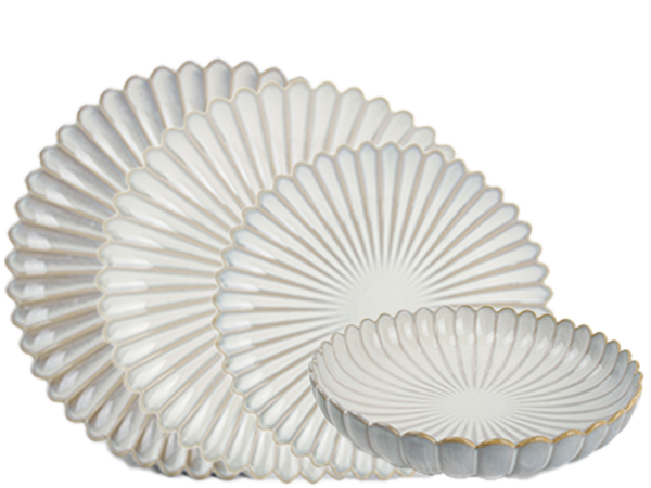 Jain 9.5" Porcelain Low Bowl