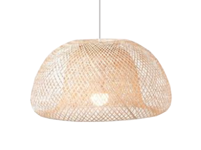 Gideon Large Bamboo Mesh Pendant Light