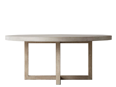 Nero 5' Round Grey Top Dining Table