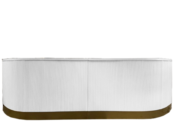 Arcus Ryann 12' White Tambour Bar