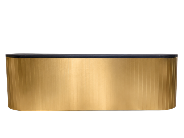 GOLD ACRYLIC SLATTED BAR