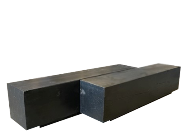 Aaron Matte Black Plank Coffee Table