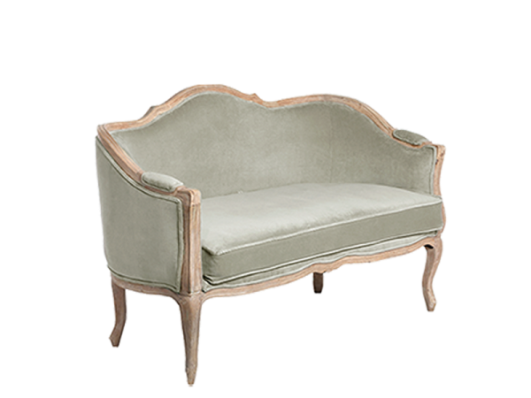 Cosette Sage Velvet Loveseat