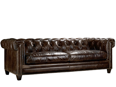 Stanhope Chocolate Leather Sofa
