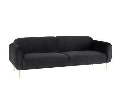 Brooklyn Plush Charcoal Sofa