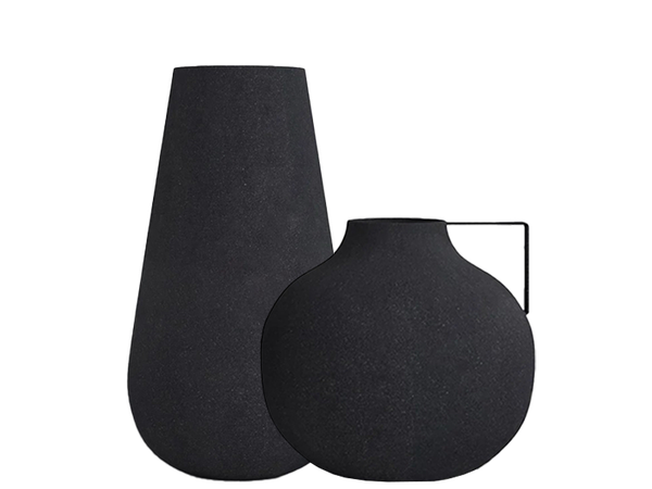 JINA BLACK METAL VASES