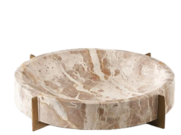 Ziyan Marble Bowl + Stand