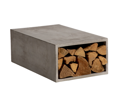 Collin Wood-Filled Concrete Coffee Table