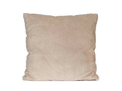 Beige Velvet Pillow