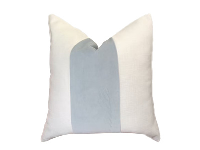Blue Light Stripe Pillow